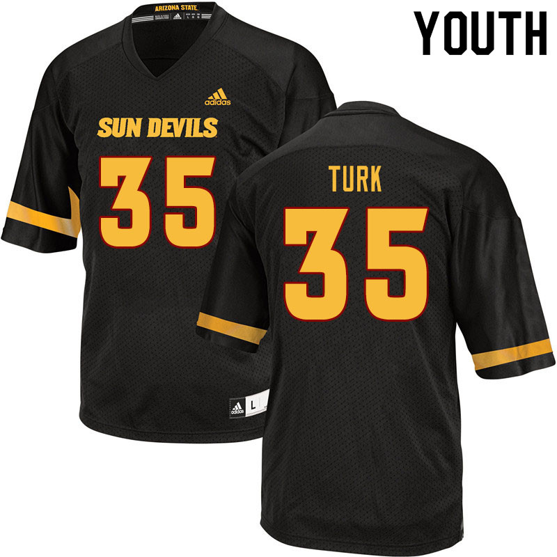 Youth #35 Michael Turk Arizona State Sun Devils College Football Jerseys Sale-Black